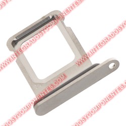 Bandeja Single Sim Para Iphone 15 Pro/15 Pro Max Plateado