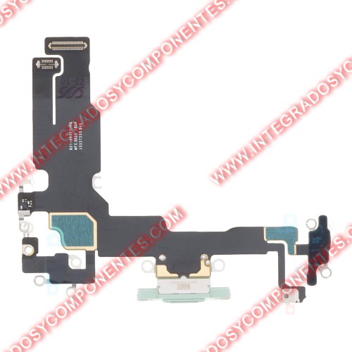 Flex De Carga Para Iphone 15 Verde Calidad Premium