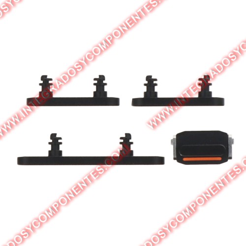 Botones Laterales Para Iphone 15/15 Plus Negro
