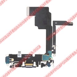Flex De Carga Para Iphone 15 Pro Azul Calidad Premium