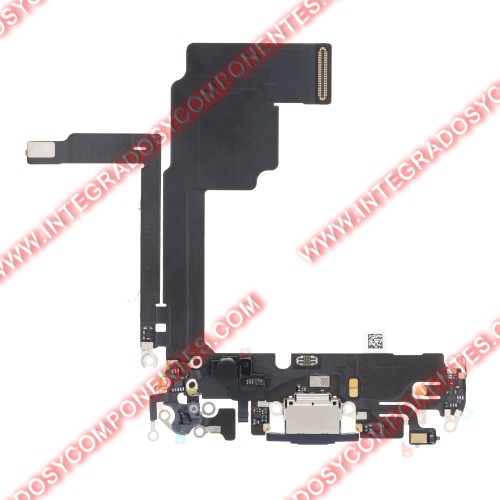 Flex De Carga Para Iphone 15 Pro Azul Calidad Premium