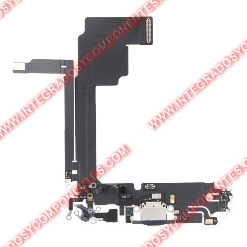 Flex De Carga Para Iphone 15 Pro Max Azul Calidad Premium