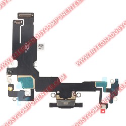 Flex De Carga Para Iphone 15 Negro
