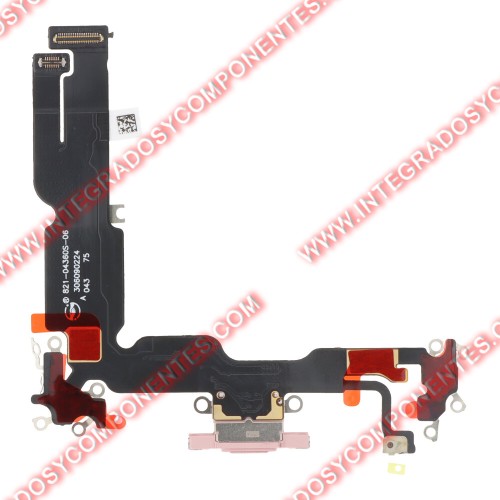 Flex De Carga Para Iphone 15 Plus Rosa