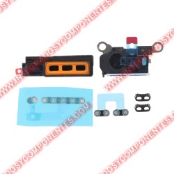 Rejilla Antipolvo Altavoz Para Iphone 15 Pro Max Color Negro 6 Unidades En Un Juego