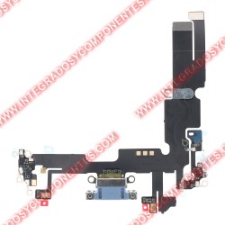 Flex De Carga Para Iphone 14 Plus Azul