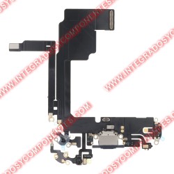 Flex Puerto De Carga Para Iphone 15 Pro Azul