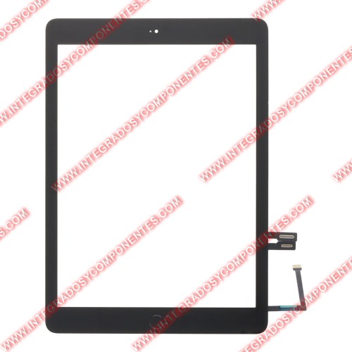 Tactil Negro Con Adhesivo Y Boton Home Para Ipad 9.7 2018(Ipad 6th)