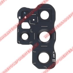 Lente De Cámara Trasera Con Embellecedor Para Samsung Galaxy S24 Ultra Negro Calidad Premium