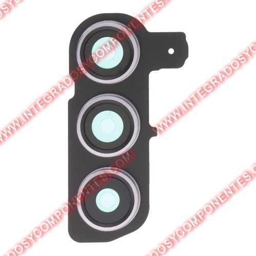 Lente De Cámara Trasera Con Embellecedor Para Samsung Galaxy S24 Negro Calidad Premium
