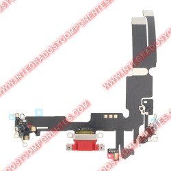 Flex De Carga Para Iphone 14 Plus Rojo