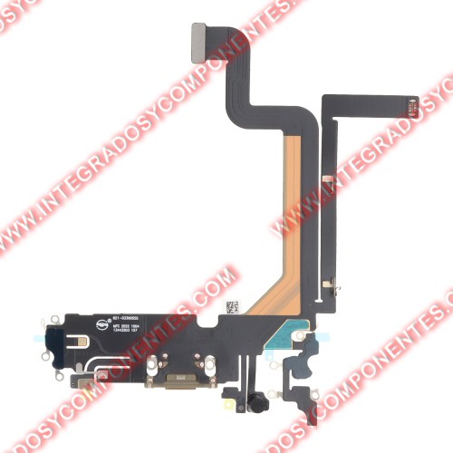 Flex De Carga Para Iphone 14 Pro Max Dorado