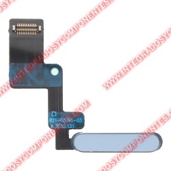 Flex Con Botón De Encendido Y Sensor De Huellas Para Ipad Air 11 2024/Air 13 2024 Azul