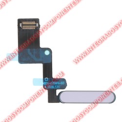 Cable Con Botón De Encendido Y Sensor De Huellas Para Ipad Air 11 2024/Air 13 2024 Morado