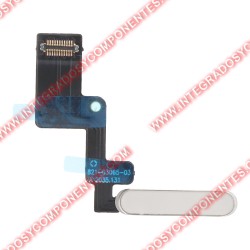 Cable Flex Botón De Encendido Y Sensor De Huellas Para Ipad Air 11 2024/Air 13 2024 Plata
