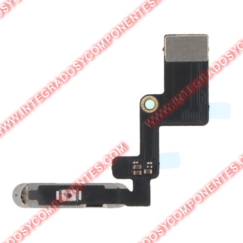 Cable Flex Botón De Encendido Y Sensor De Huellas Para Ipad Air 11 2024/Air 13 2024 Plata