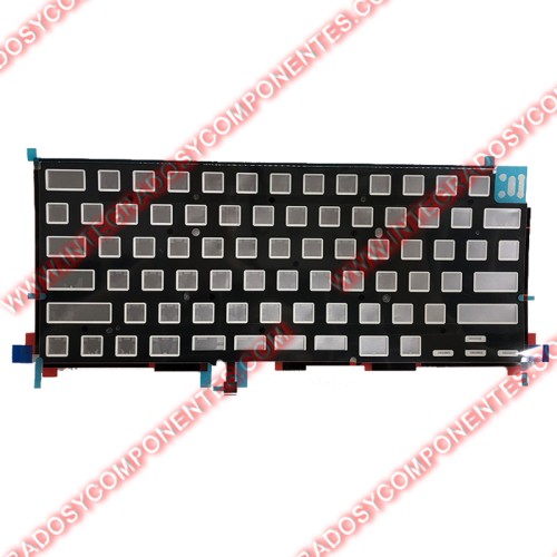 Backlight Teclado Para Macbook Pro M3 Max 16&Quot; A2991/Pro M3 14&Quot; A2918/Pro M3 Pro 14&Quot; A2992 Version Boton De Retroceso Pequeño