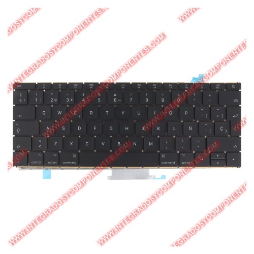Teclado Para Macbook Retina 12.6&Quot; A1534 Version Española 2016-2017 Calidad Premium