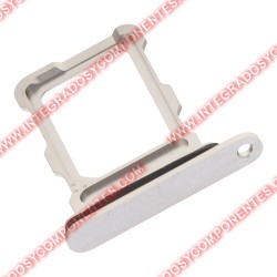 Bandeja Single Sim Para Iphone 16 Pro/16 Pro Max Plateado