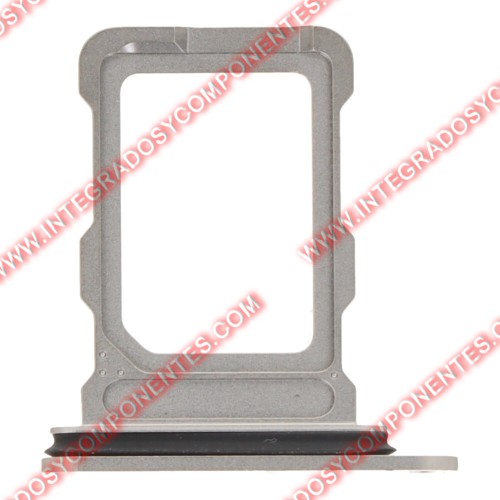 Bandeja Single Sim Para Iphone 16 Pro/16 Pro Max Plateado