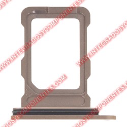 Bandeja Single Sim Para Iphone 16 Pro/16 Pro Max Dorado
