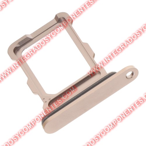 Bandeja Single Sim Para Iphone 16 Pro/16 Pro Max Dorado