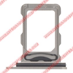 Bandeja Dual Sim Para Iphone 16 Pro/16 Pro Max Plateado
