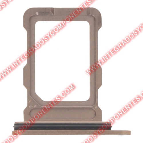 Bandeja Dual Sim Para Iphone 16 Pro/16 Pro Max Dorado