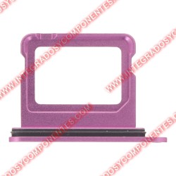 Bandeja Dual Sim Para Iphone 16/16 Plus Rosa