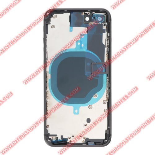 Tapa+Marco Iphone 8g Calidad Premium Negro