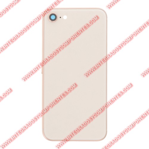 Tapa+Marco Iphone 8g Calidad Premium Oro