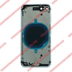 Tapa+Marco Iphone 8g Calidad Premium Plata