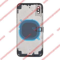 Tapa+Marco Iphone X Calidad Premium Gris