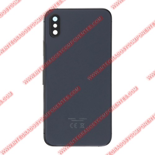 Tapa+Marco Iphone Xs Calidad Premium Gris