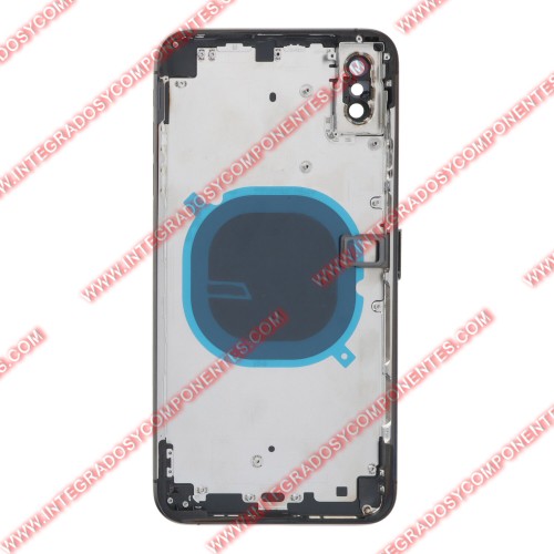Tapa+Marco Iphone Xs Max Calidad Premium Gris