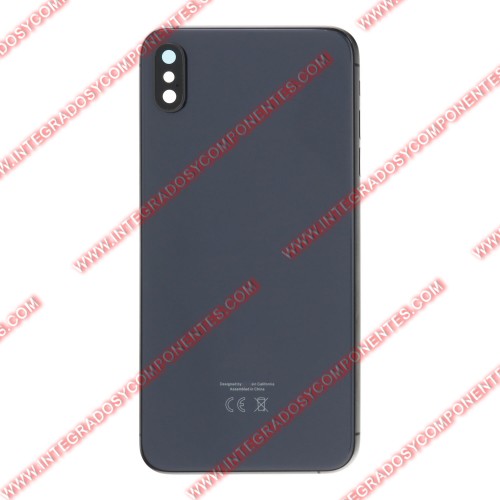 Tapa+Marco Iphone Xs Max Calidad Premium Gris