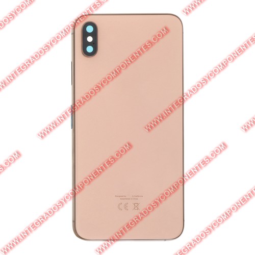 Tapa+Marco Iphone Xs Max Calidad Premium Oro
