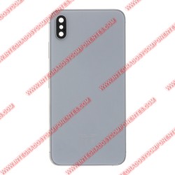 Tapa+Marco Iphone Xs Max Calidad Premium Plata