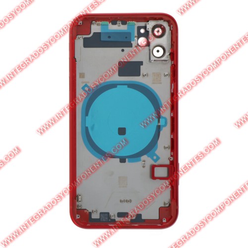 Tapa+Marco Iphone 11 Calidad Premium Rojo