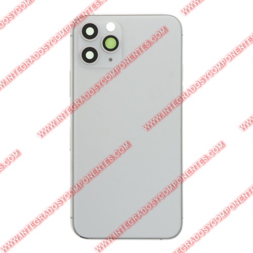 Tapa+Marco Iphone 11 Pro Calidad Premium Plata
