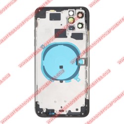 Tapa+Marco Iphone 11 Pro Max Calidad Premium Gris