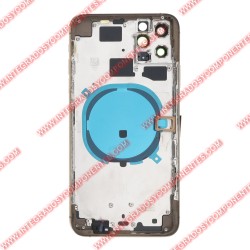 Tapa+Marco Iphone 11 Pro Max Calidad Premium Oro