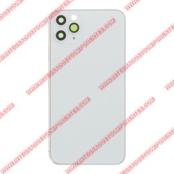 Tapa+Marco Iphone 11 Pro Max Calidad Premium Plata