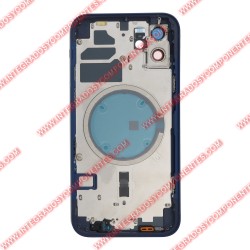 Tapa+Marco Iphone 12 Calidad Premium Azul