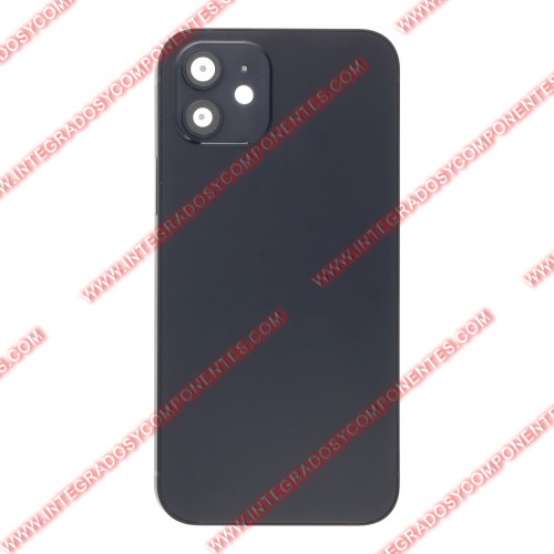 Tapa+Marco Iphone 12 Calidad Premium Negro
