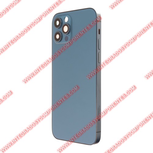 Tapa+Marco Iphone 12 Pro Calidad Premium Azul