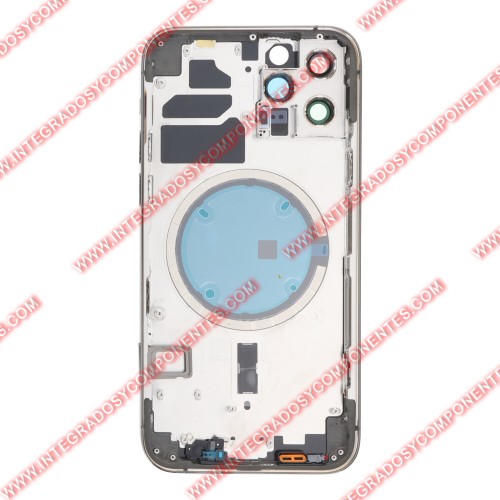 Tapa+Marco Iphone 12 Pro Calidad Premium Negro
