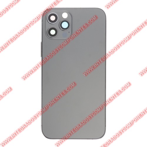Tapa+Marco Iphone 12 Pro Calidad Premium Negro