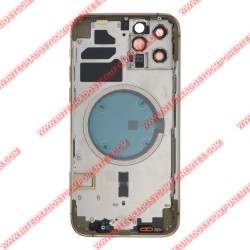 Tapa+Marco Iphone 12 Pro Calidad Premium Oro