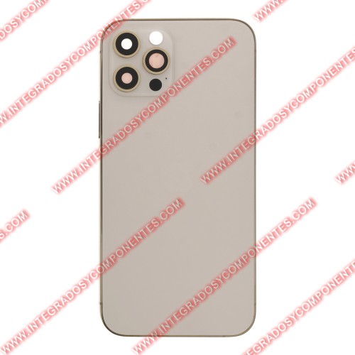 Tapa+Marco Iphone 12 Pro Calidad Premium Oro